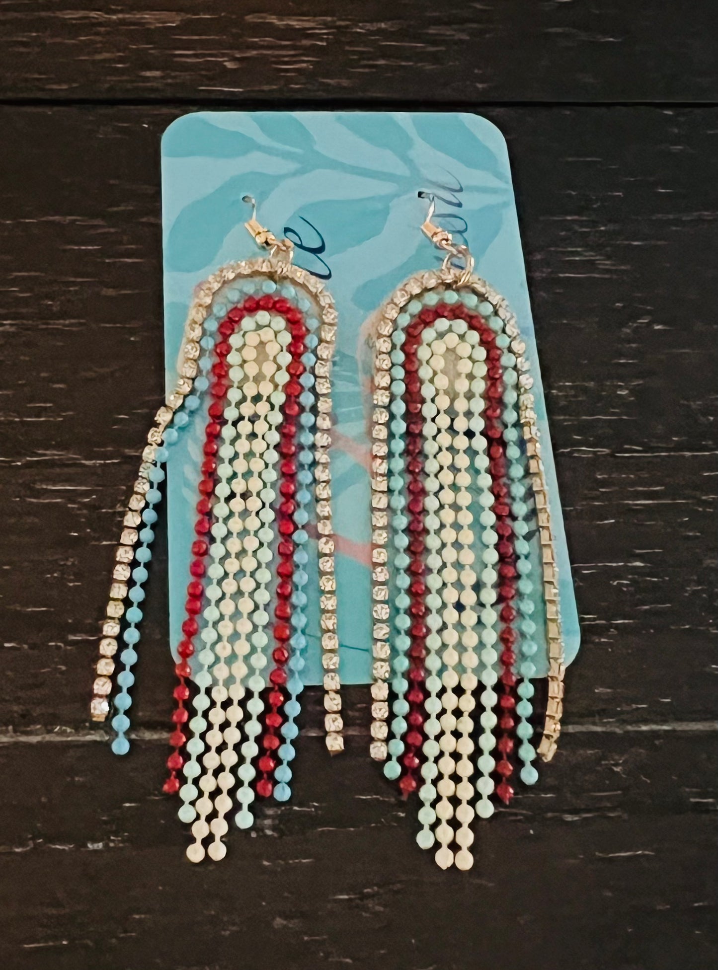 Crystsl Rainbow Earrings