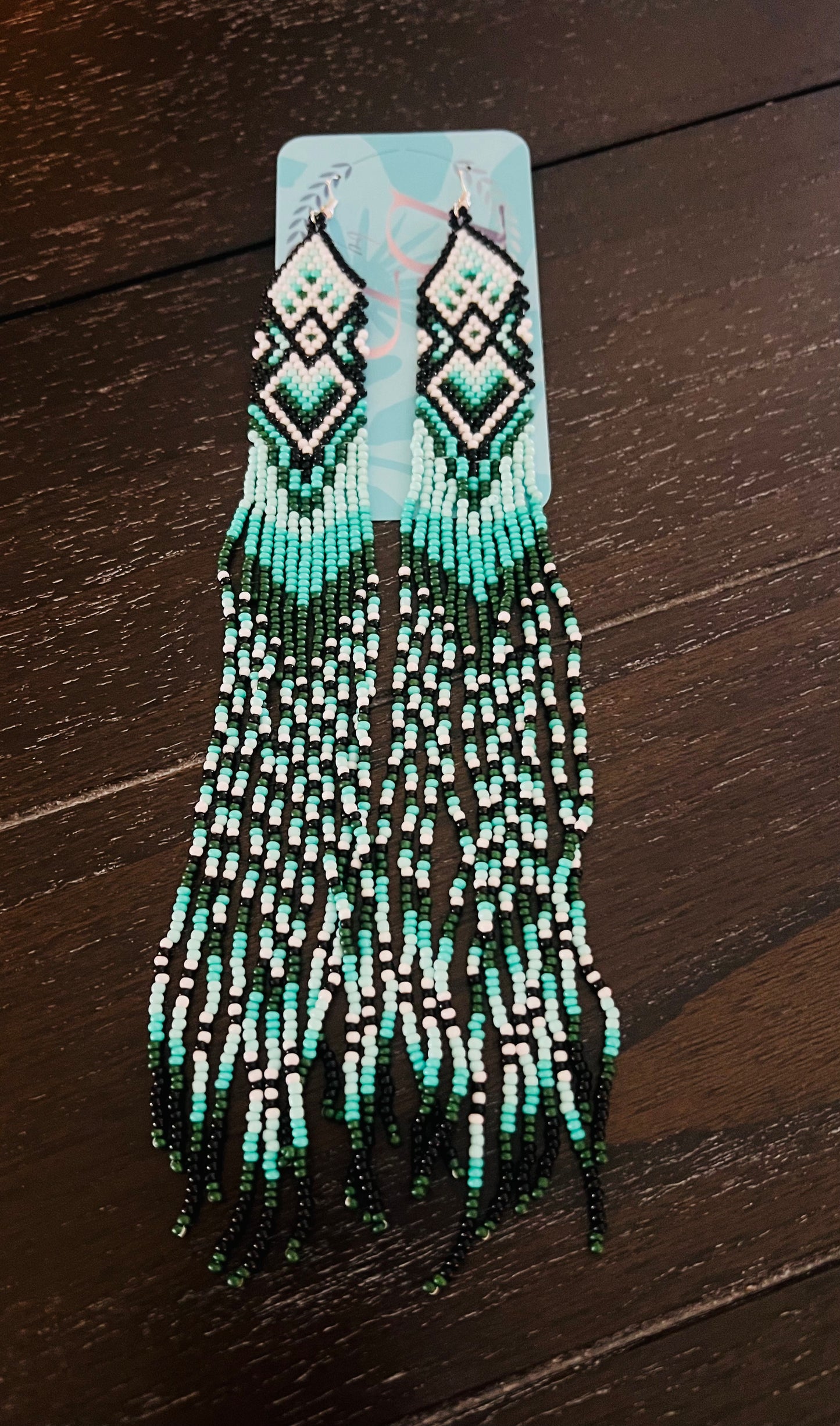Blue Aztec Earrings
