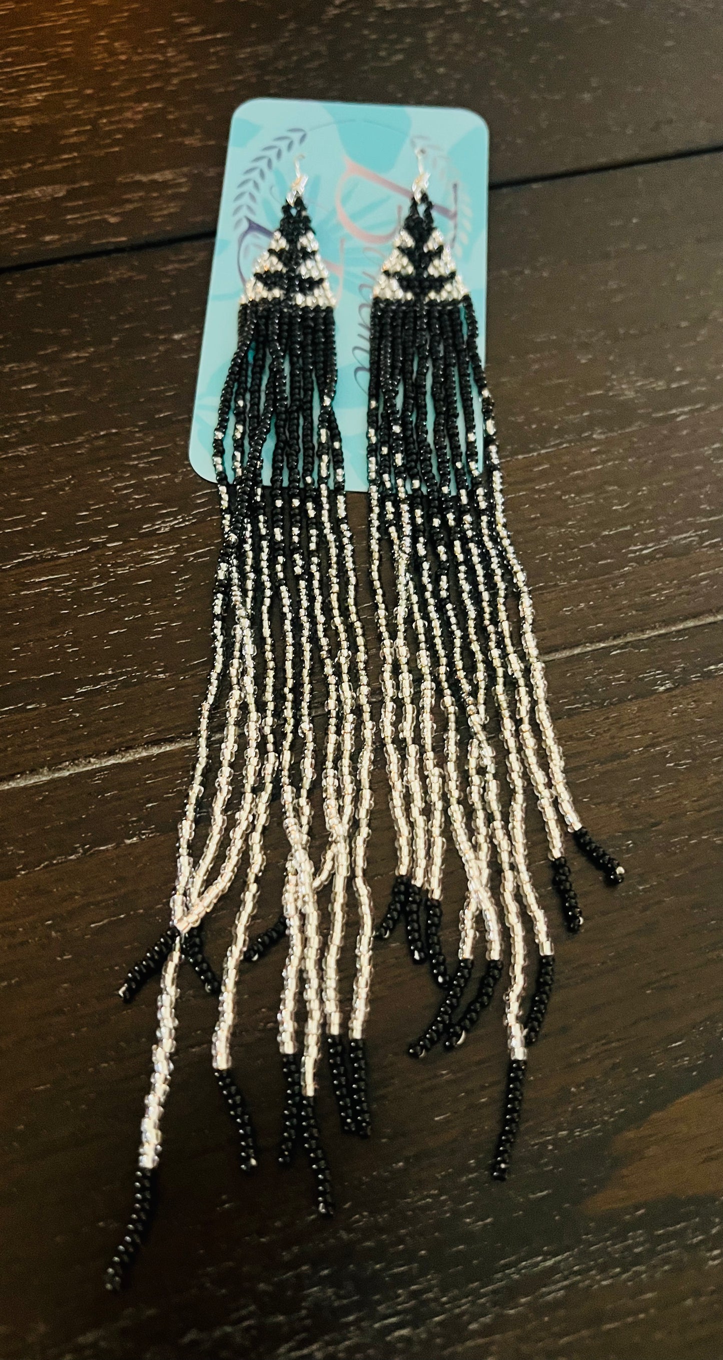 7" Silver Shimmer Earrings