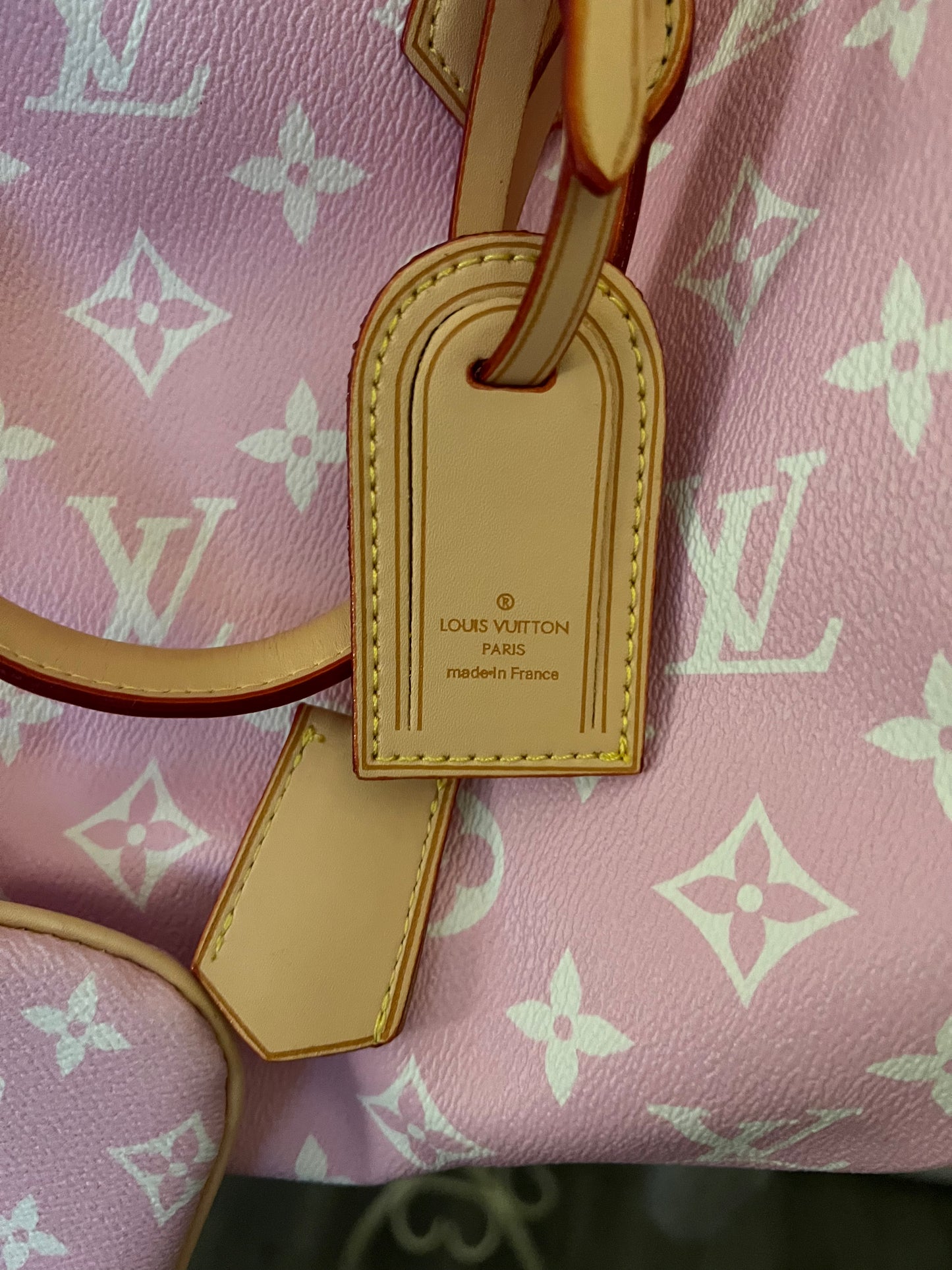 Pink LV Speedy 25 Dupe Handbag