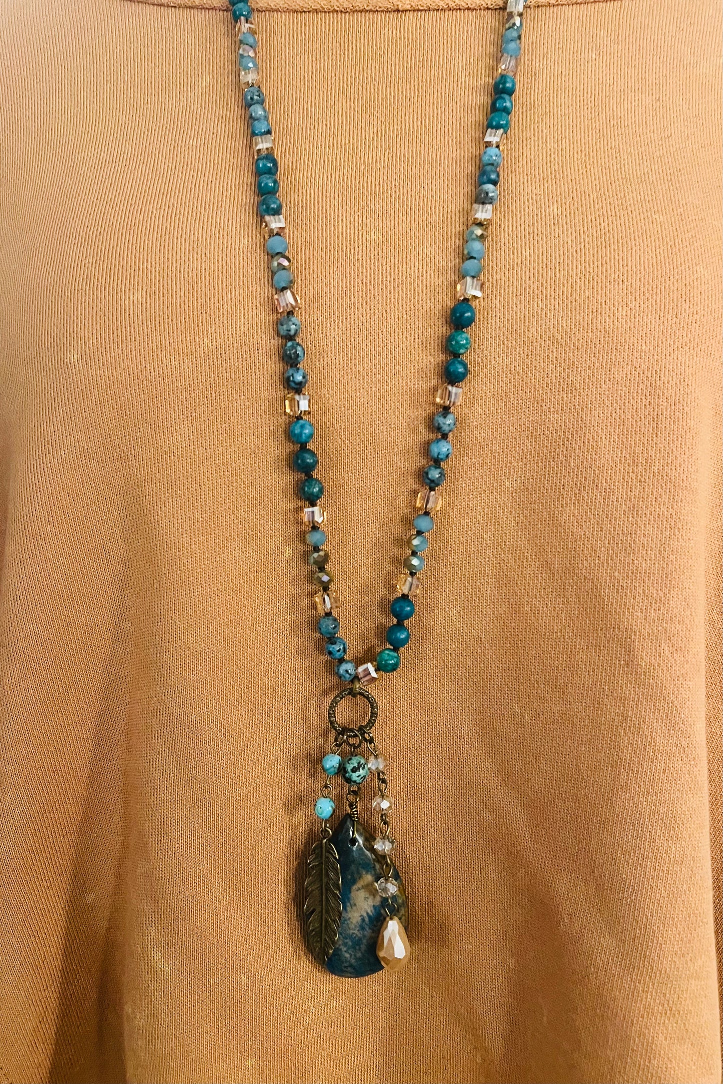 Blue Me Away Necklace