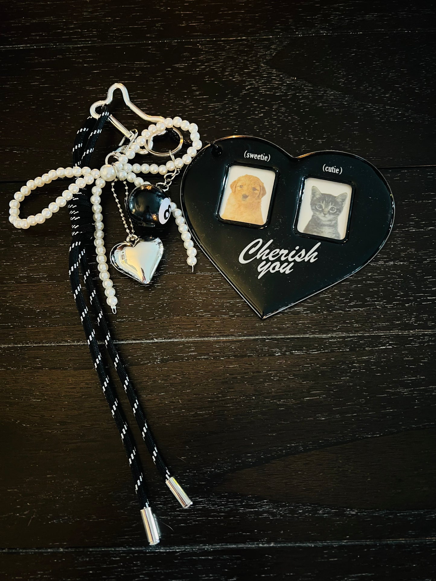 Black Cherish You Bag Accessory