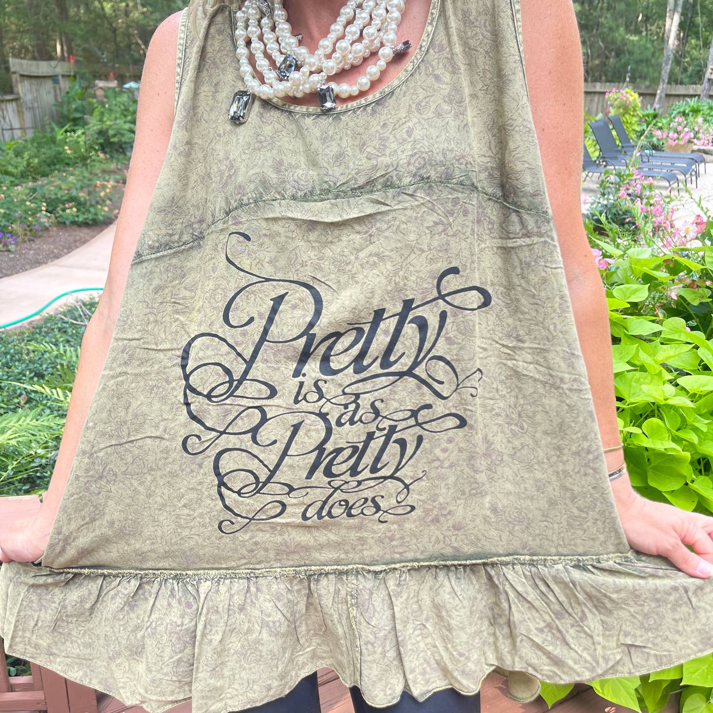 'Pretty is as Pretty Does" reversible Tunic by A Rare Bird