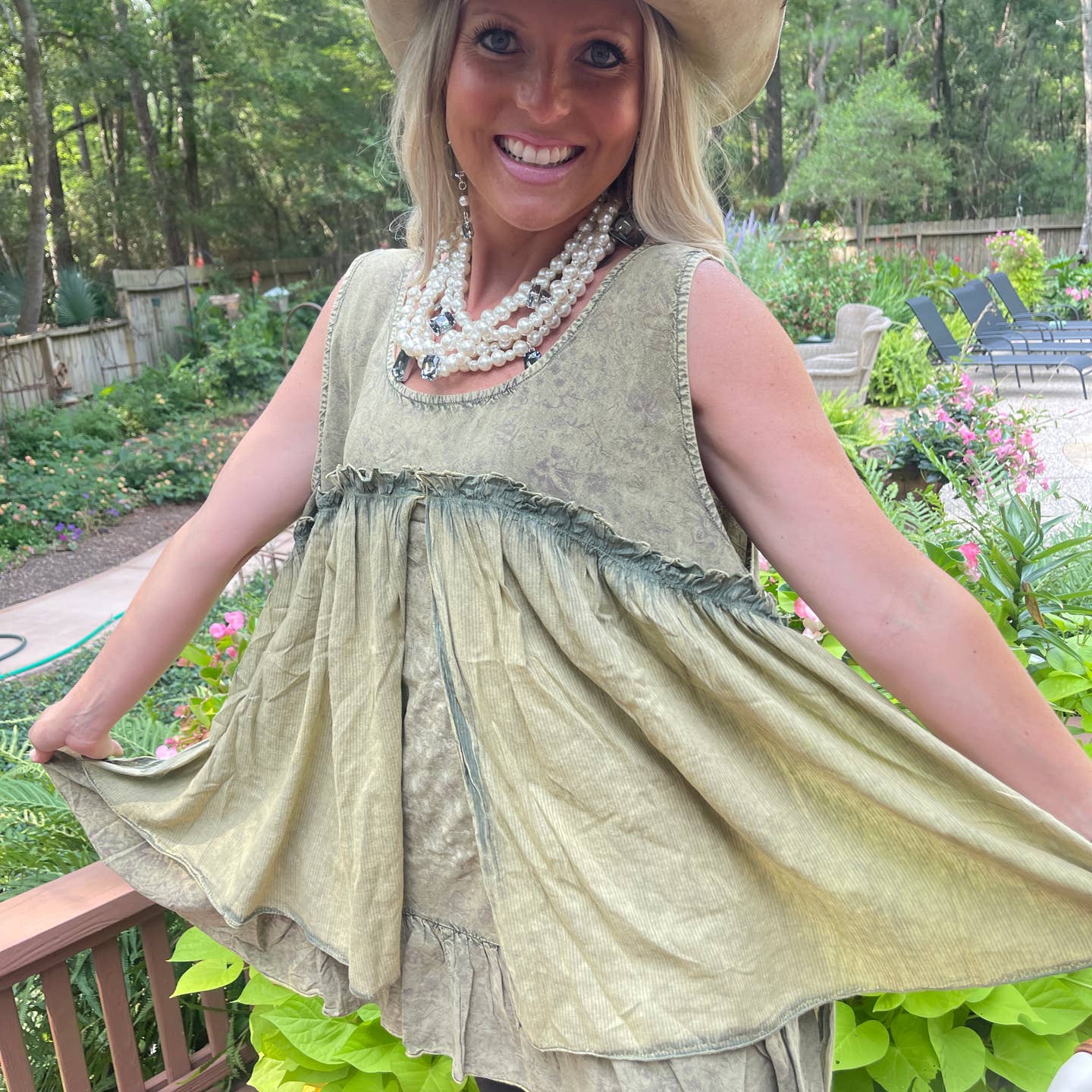'Pretty is as Pretty Does" reversible Tunic by A Rare Bird