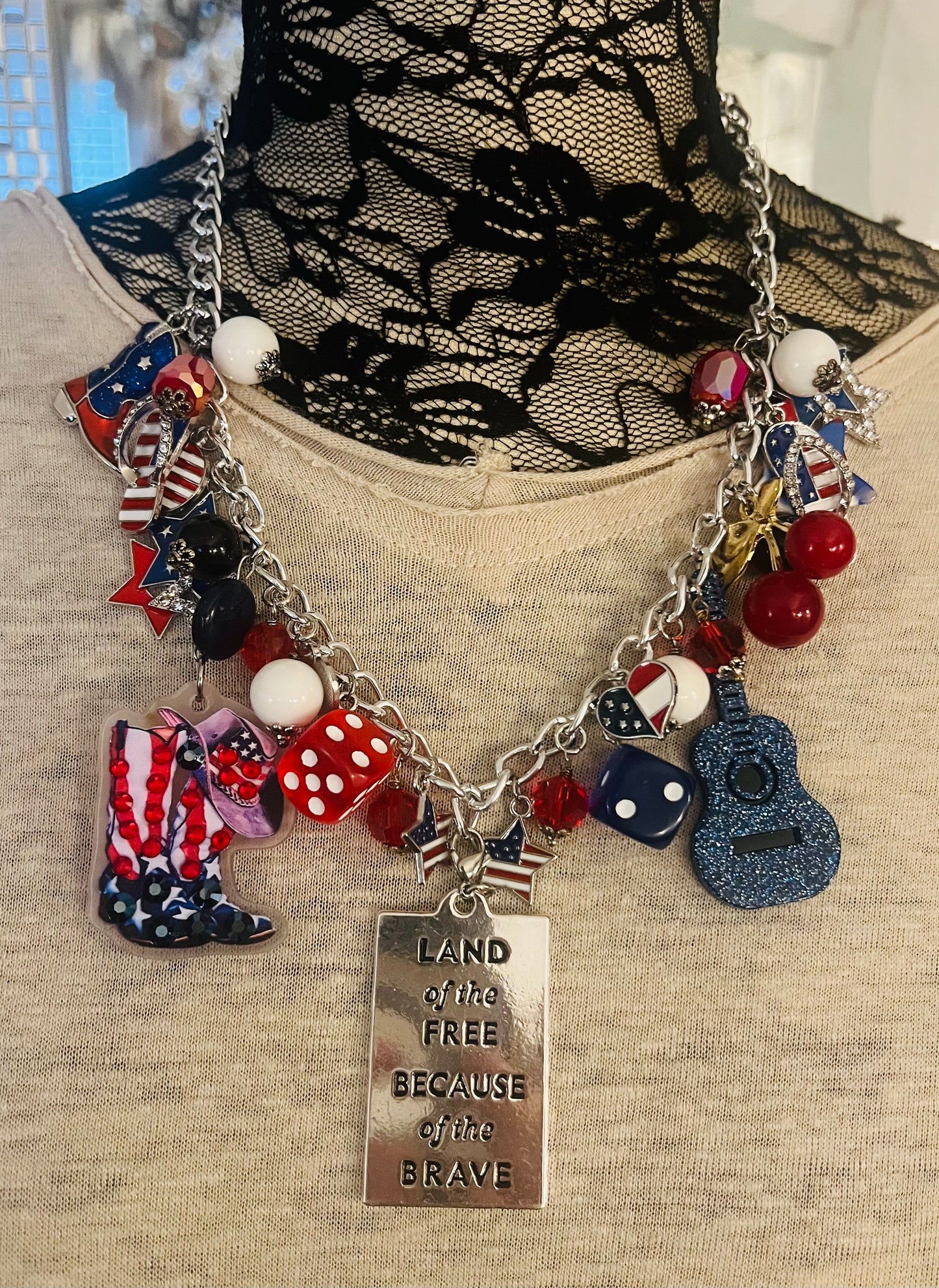 American Flag Necklace