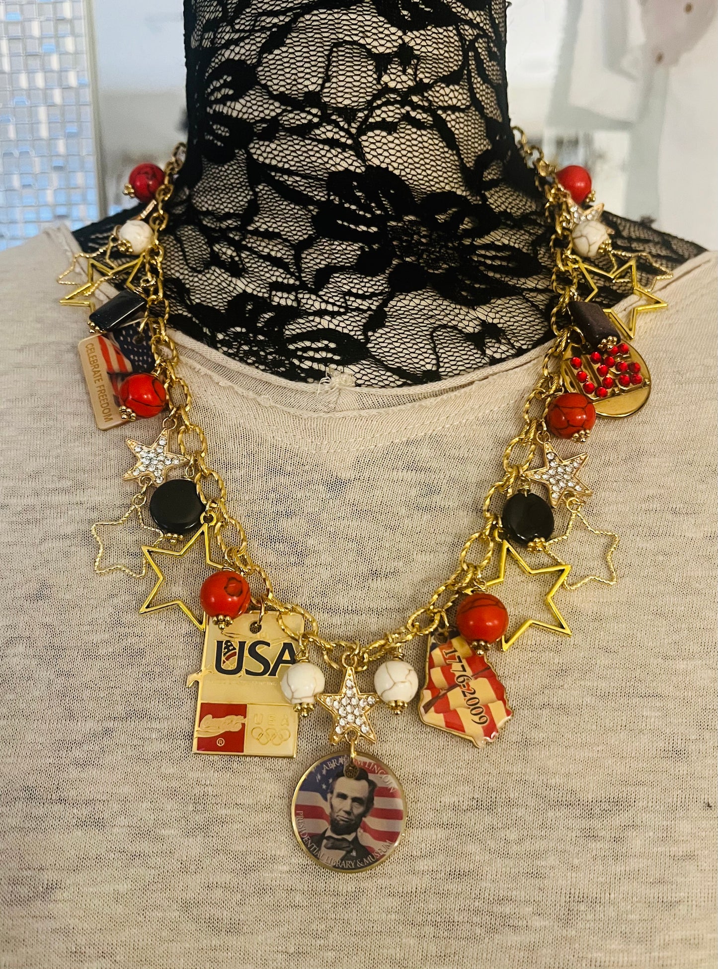 Americana Abe Necklace