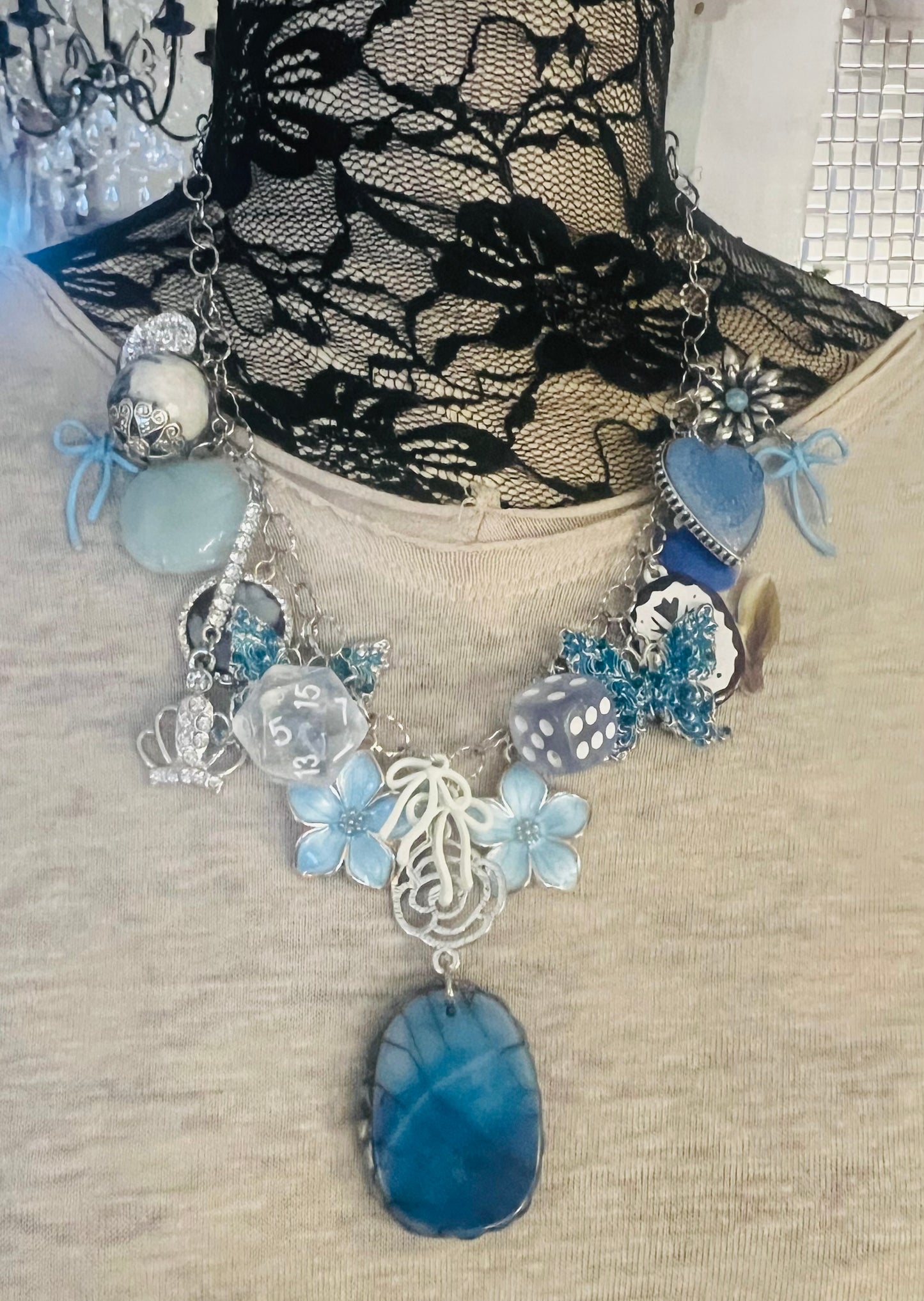 Blue Me Away Necklace