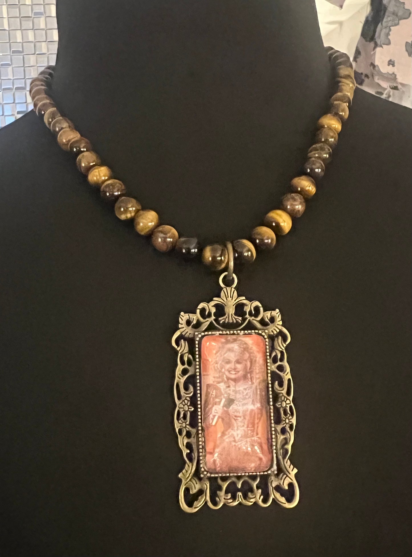 Tiger's Eye Dolly Necklace