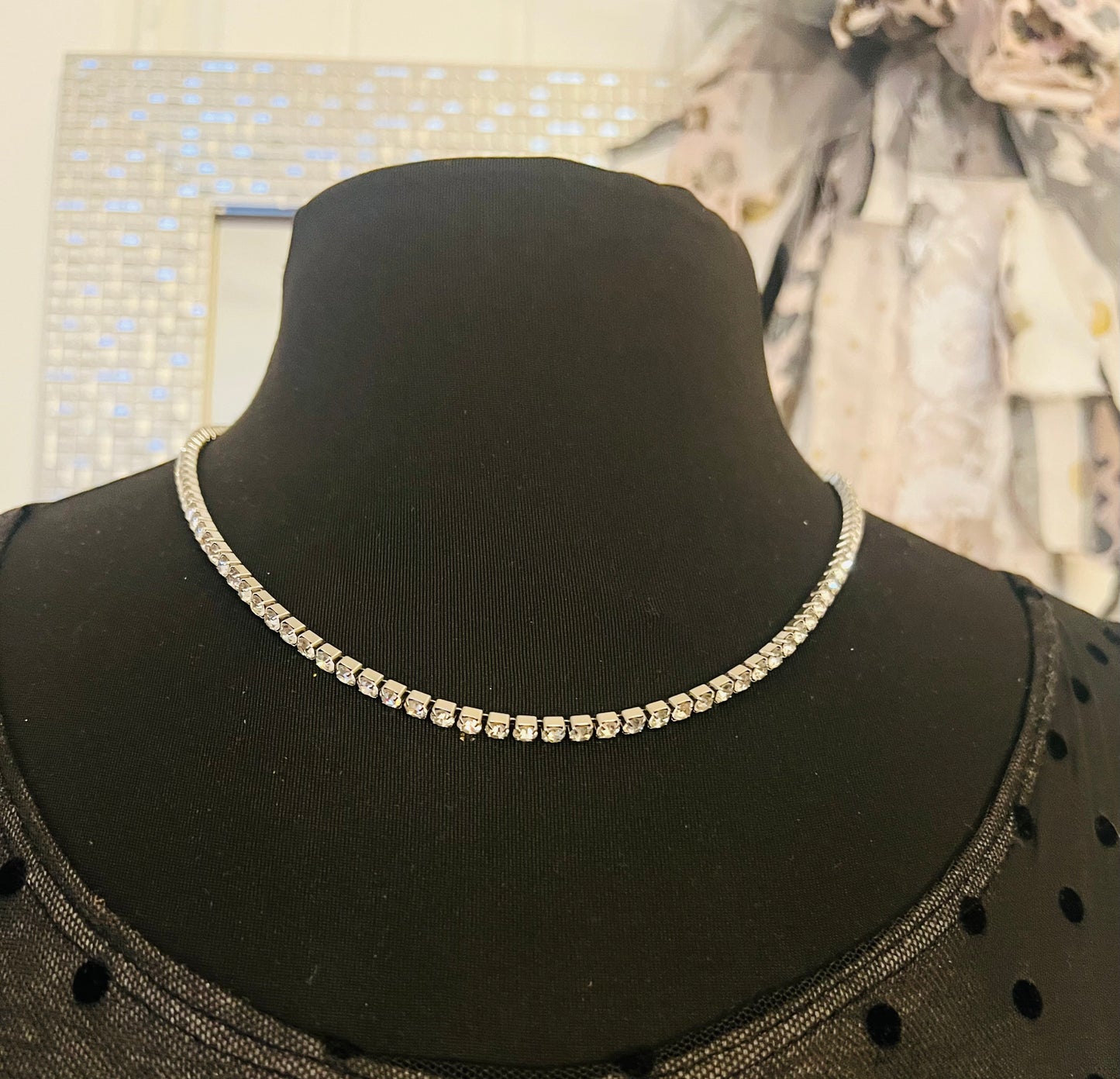 20" Rhinestone chain Necklace