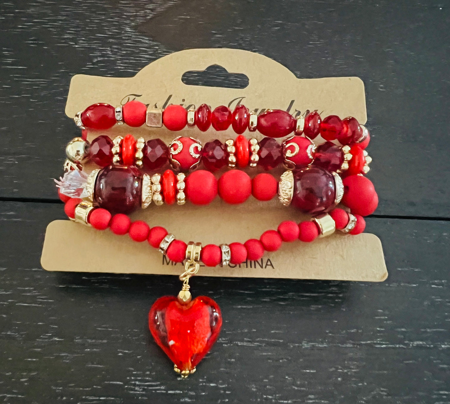 Red Heart 4pc, Stacker Set