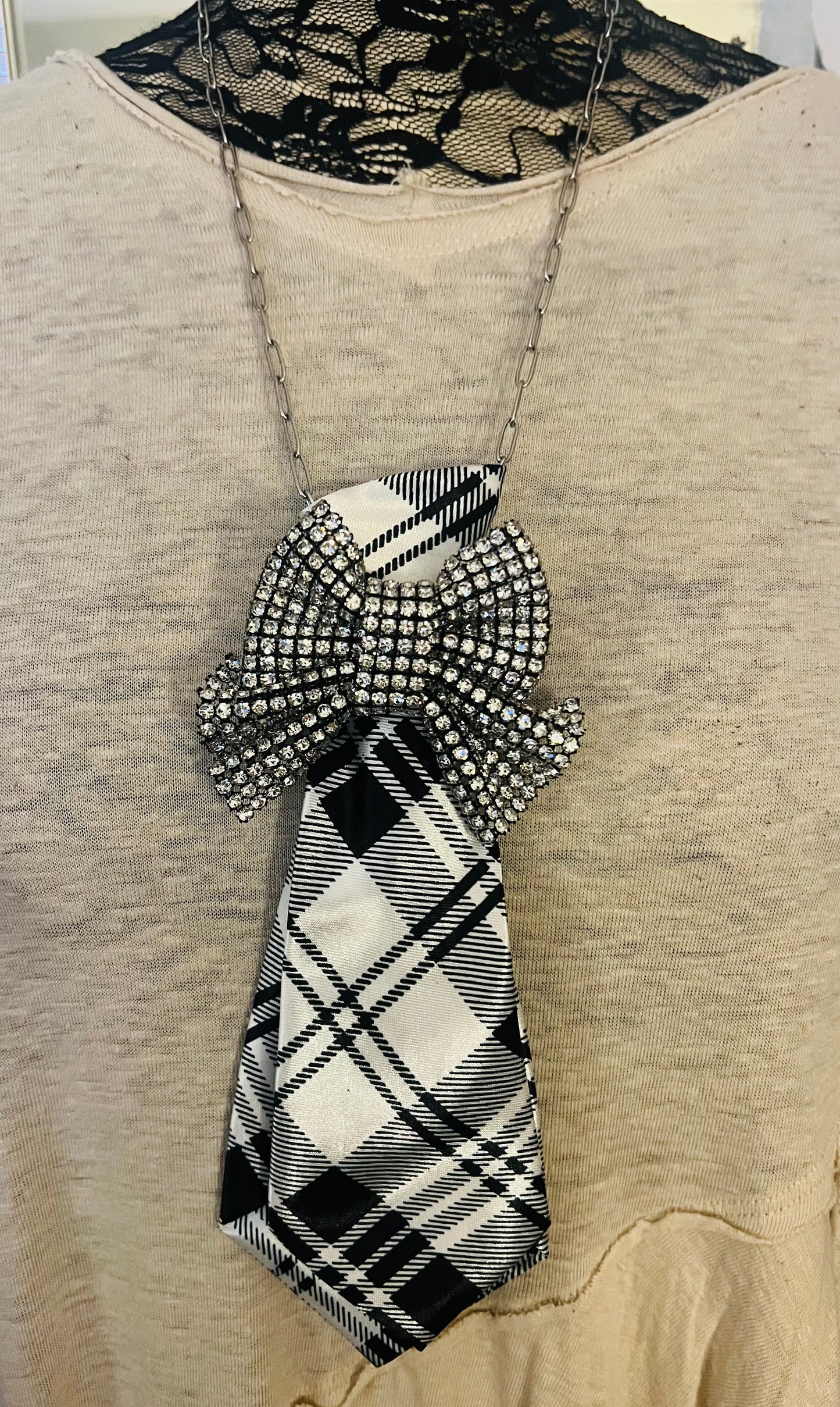 Bling Tie Necklace