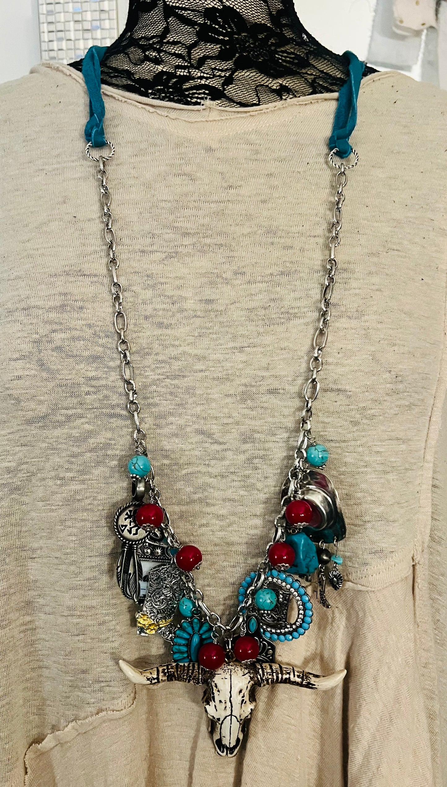 Cowboy's And Beer Necklace