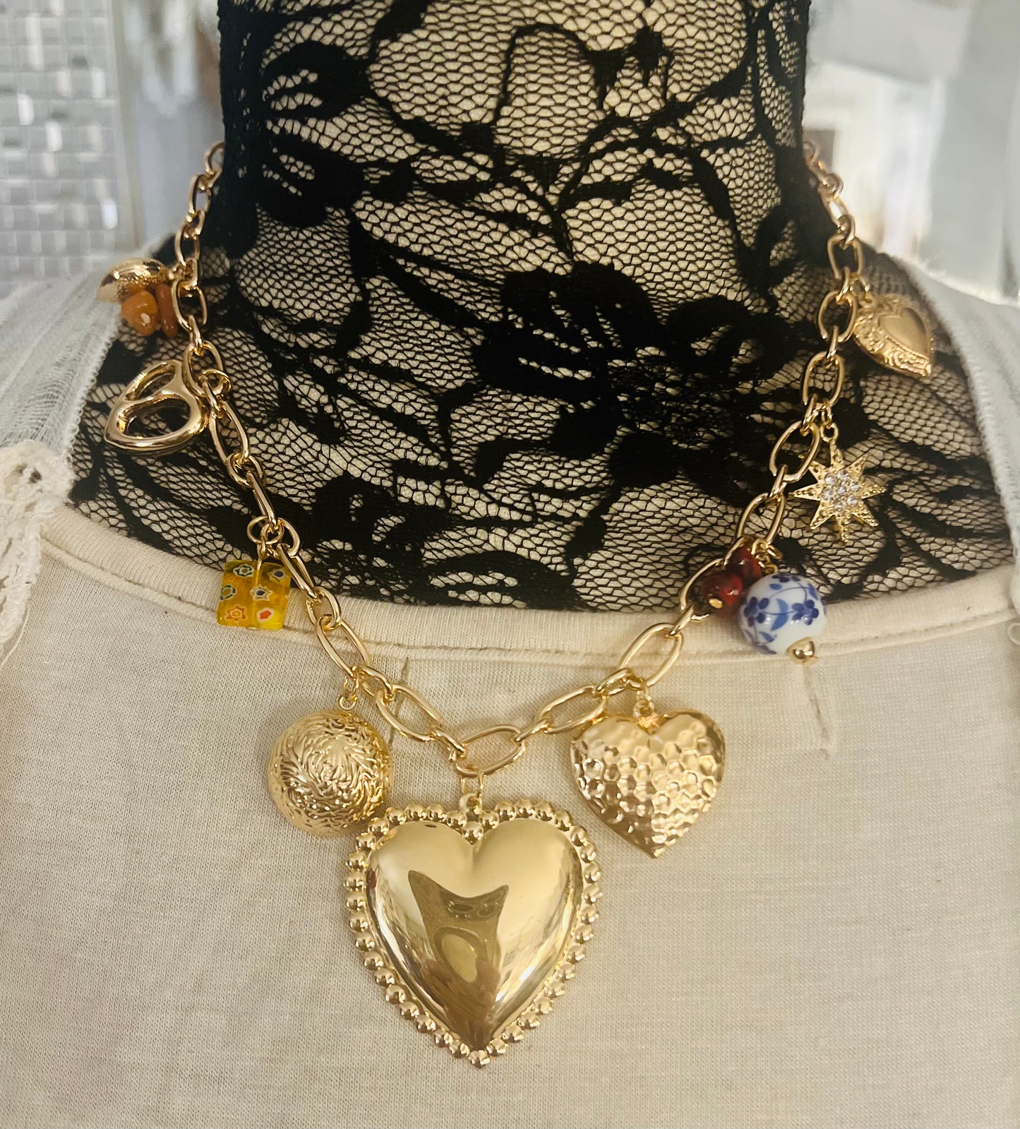 Lucky in Love Charm Necklace