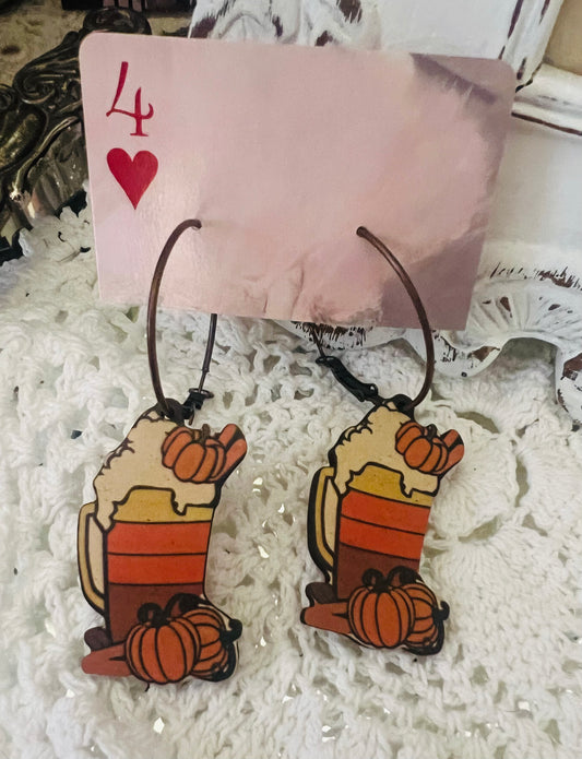 Pumpkin Chai Earrings