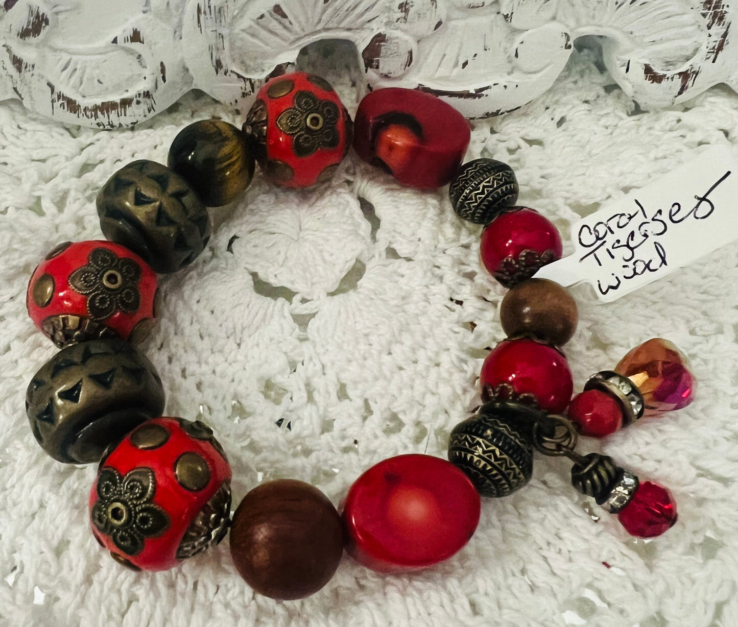 Red Coral creation bracelet