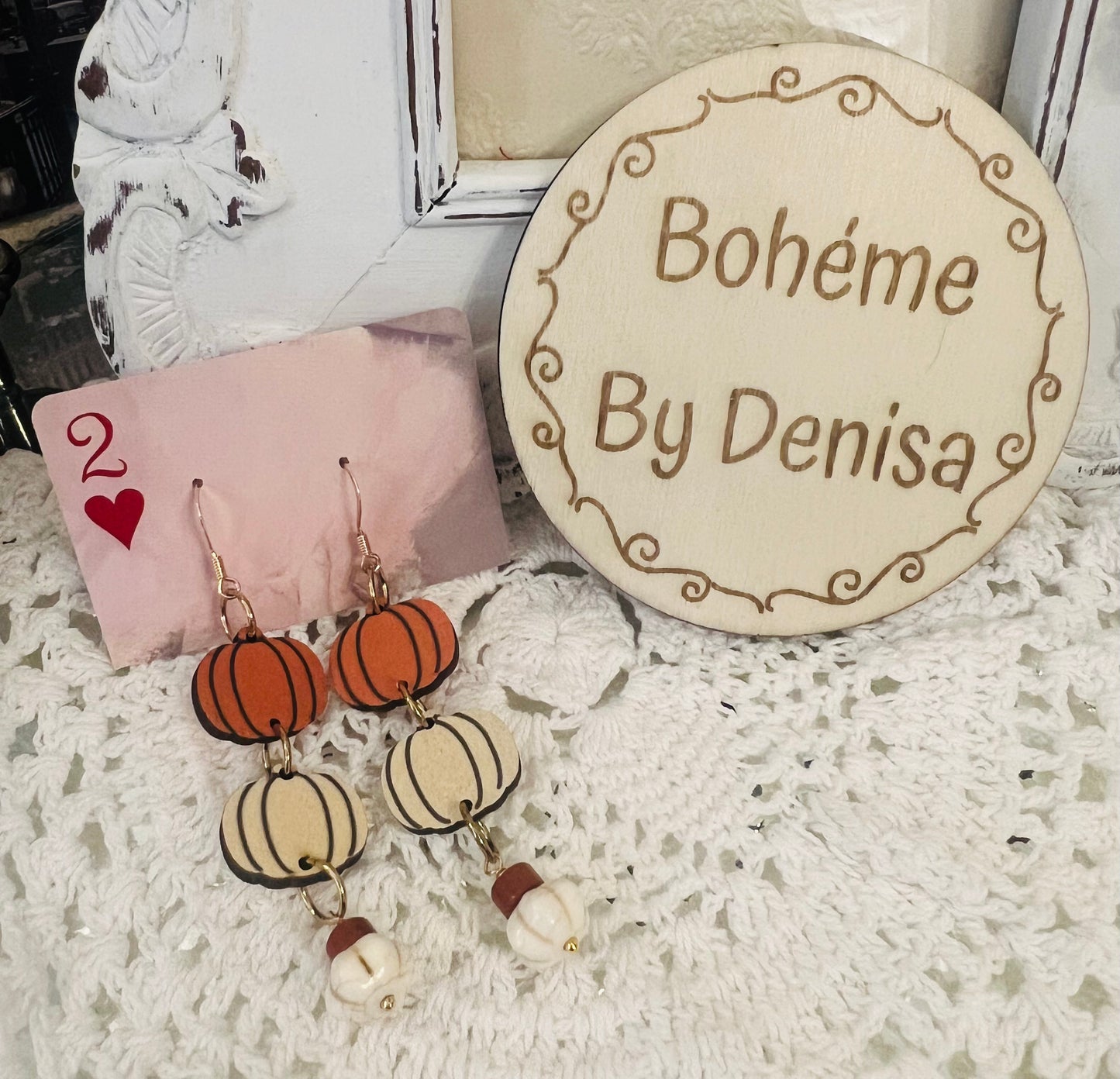 Pumpkin Drop Earrings