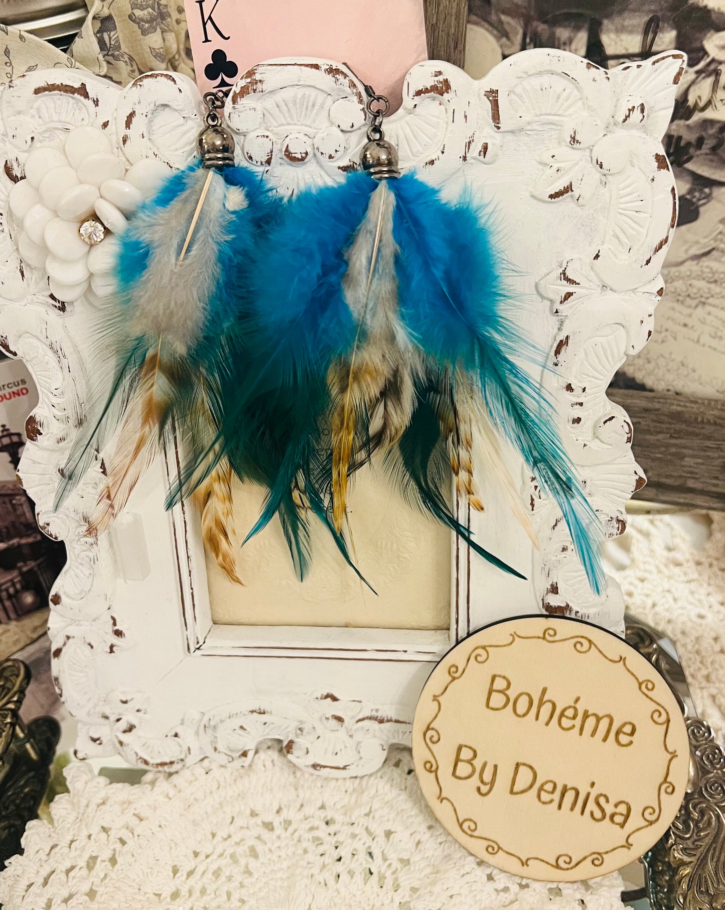 Feathers Make the World Go Round Earrings