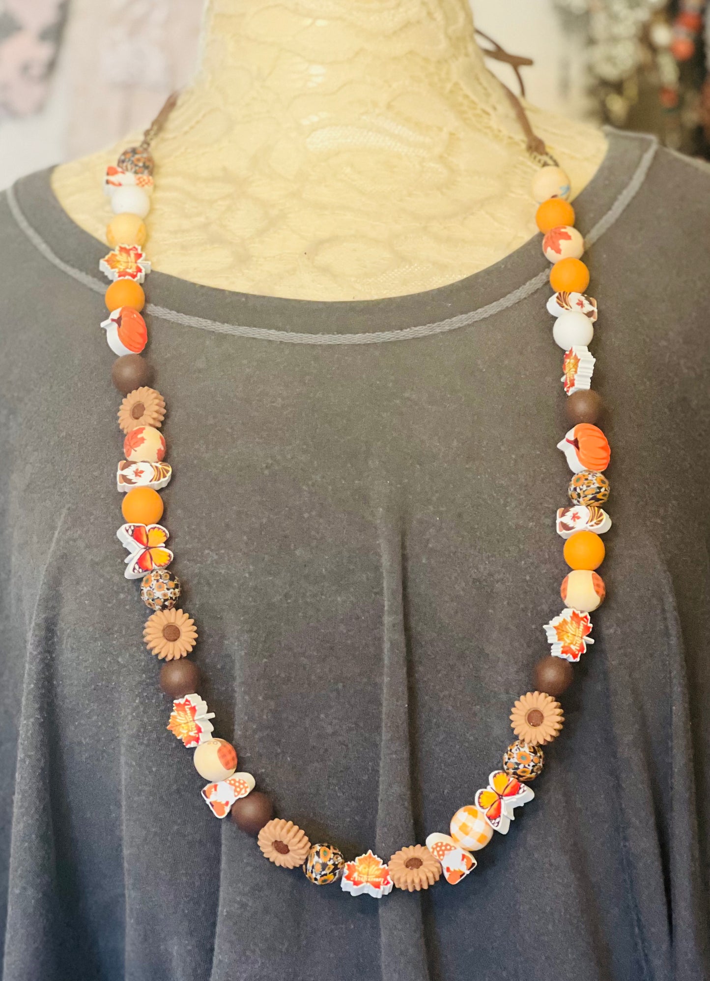 Sunflowers and Fall Necklace