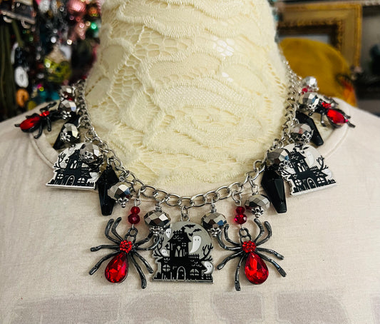 Spooky Spider Necklace