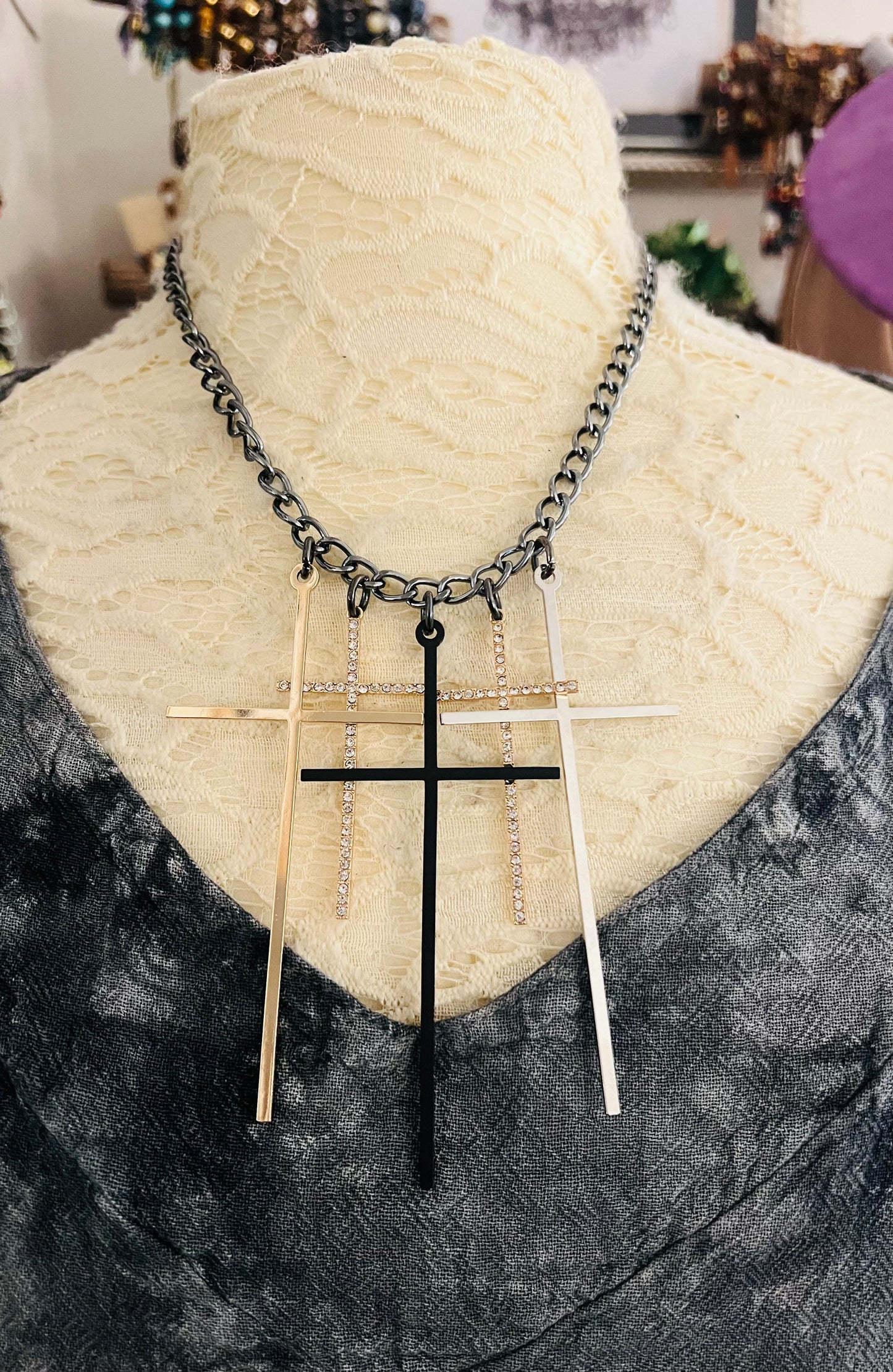 Crosses of Life Necklace