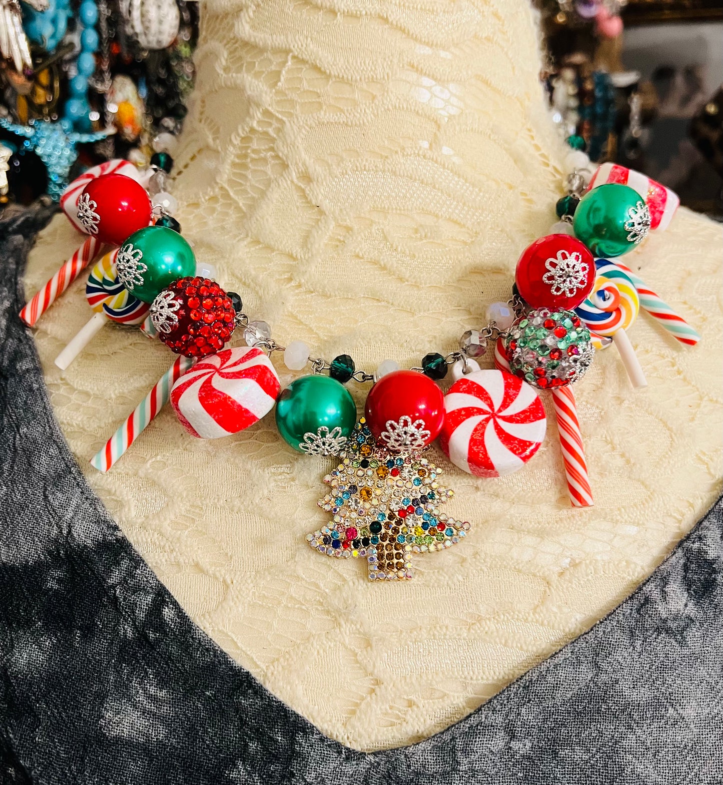 A Hard Candy Christmas Necklace