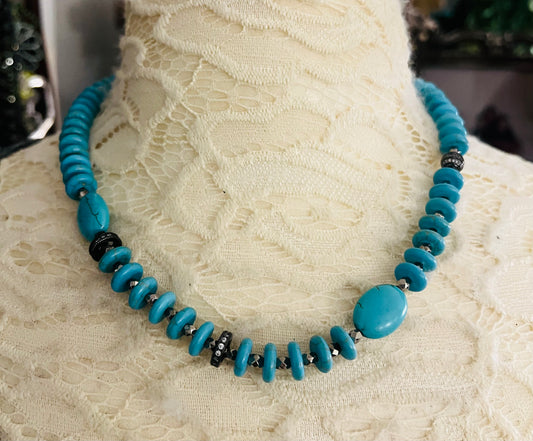 Blue Velvet Necklace