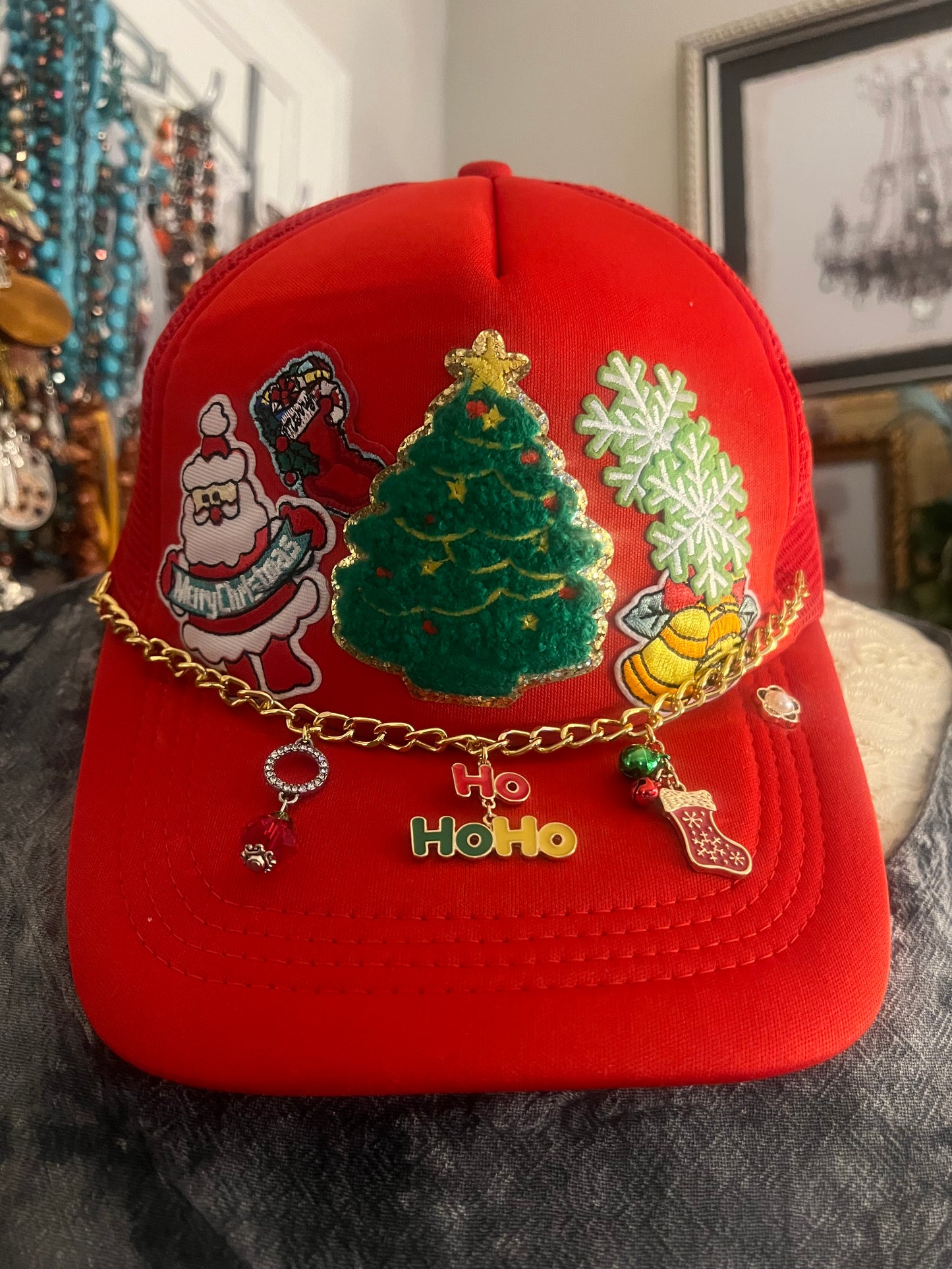 "Christmas Tree Trucker Hat"