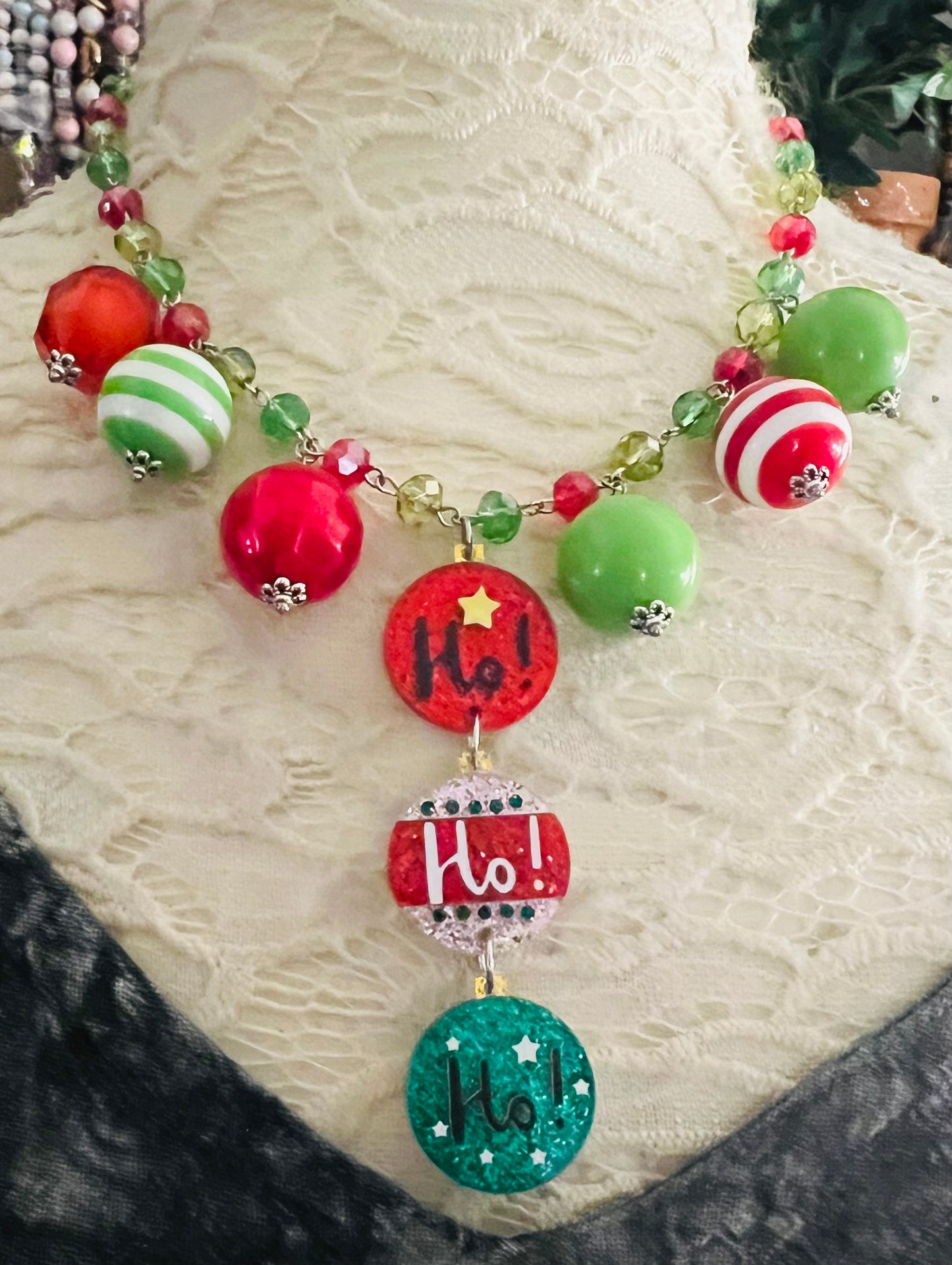 Ho, Ho, Ho, Christmas Necklace