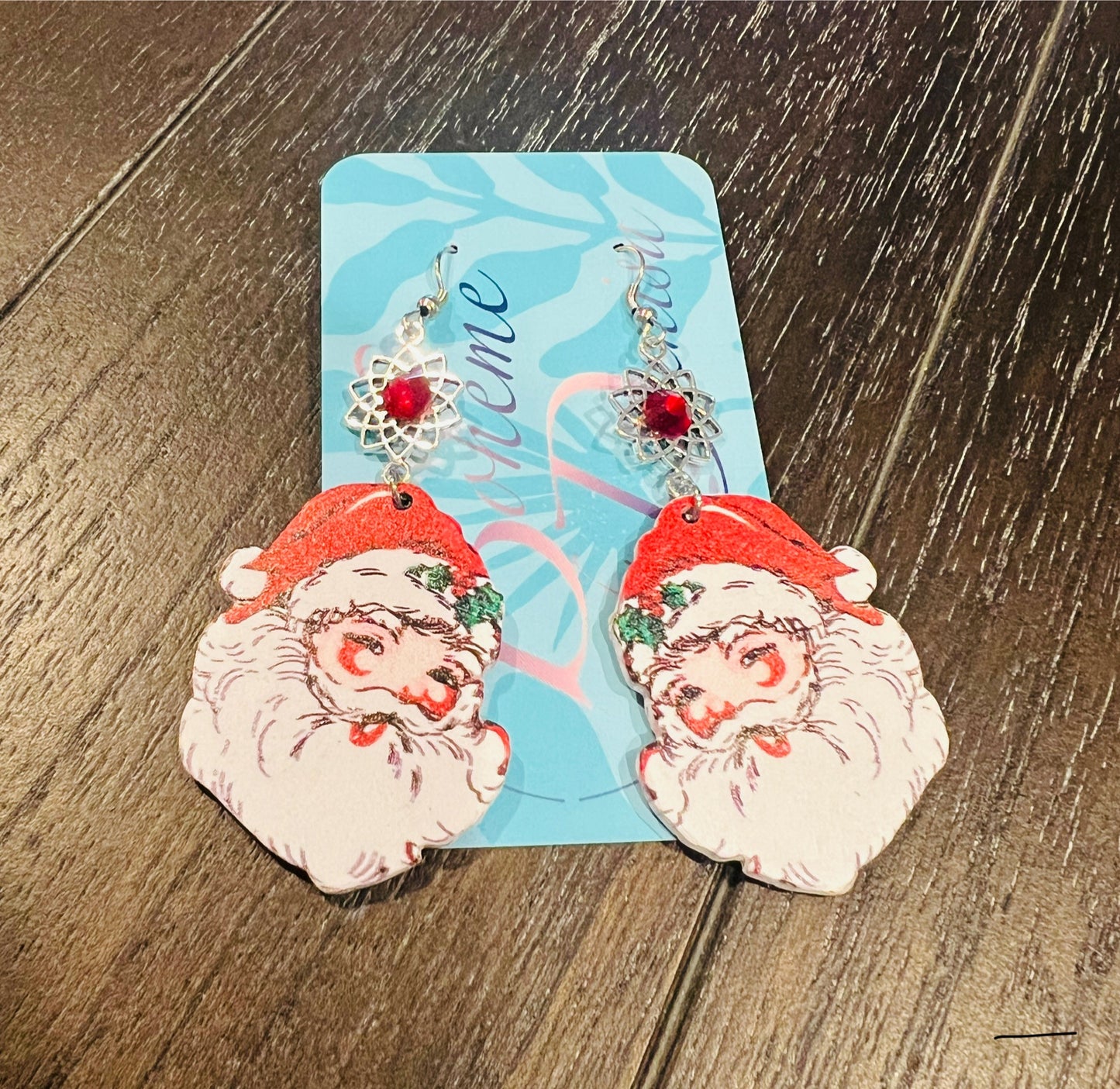 Happy Santa Earrings