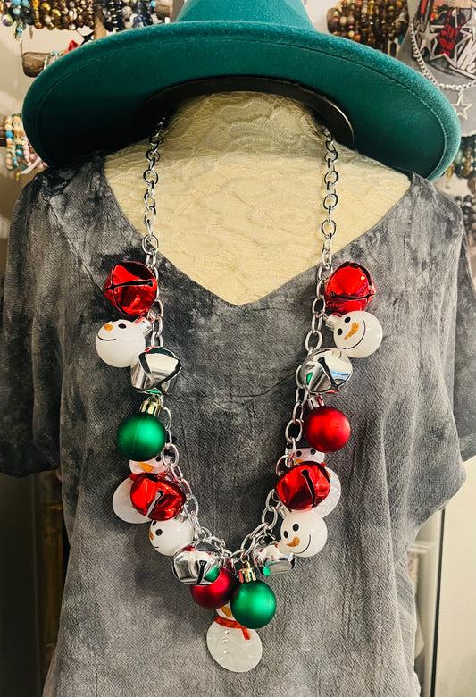 Jingle Mingle Snowman Necklace