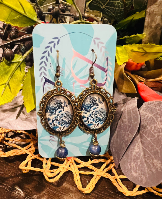 China Blue Earrings