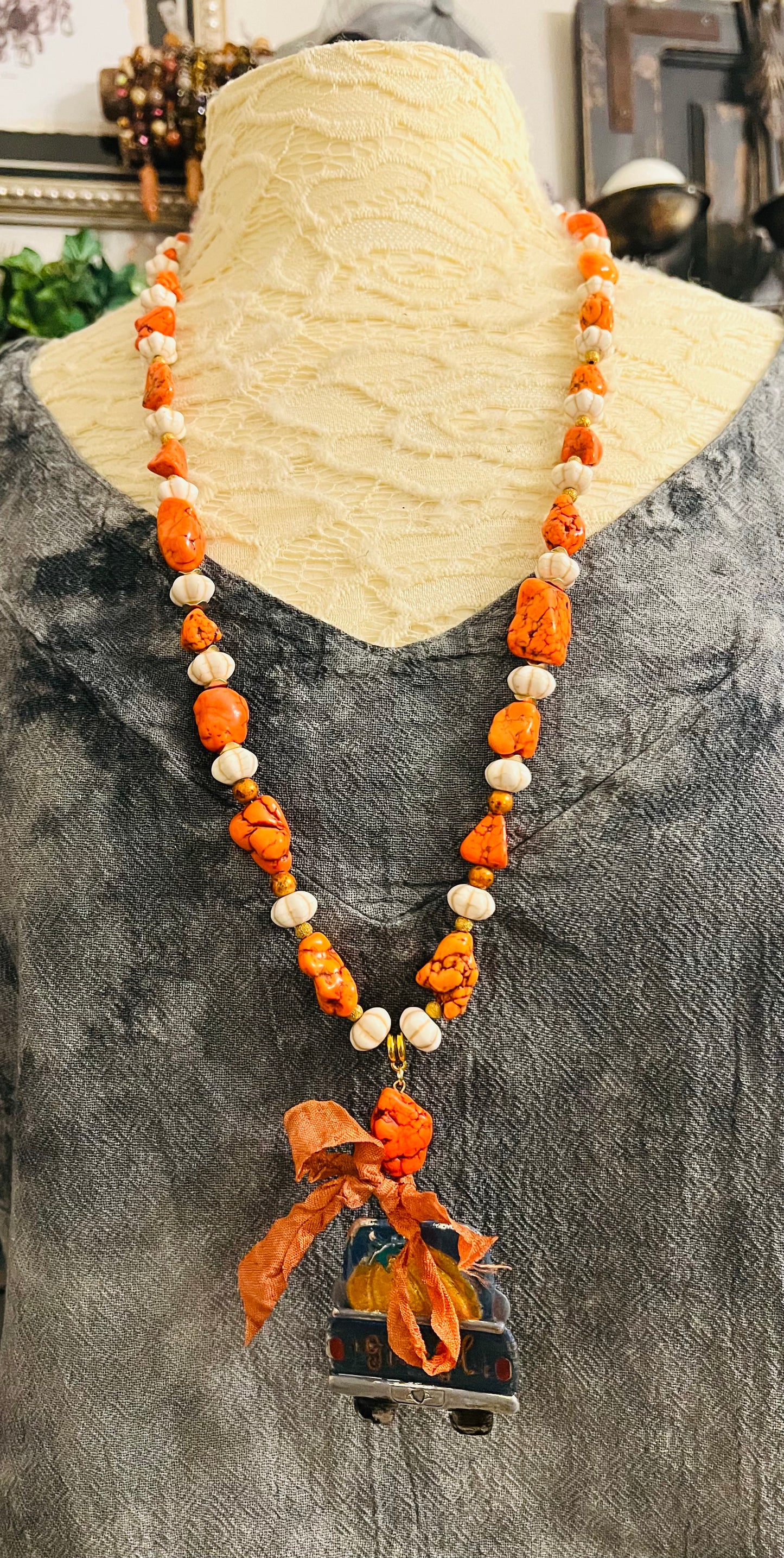 Pumpkin Party Necklace