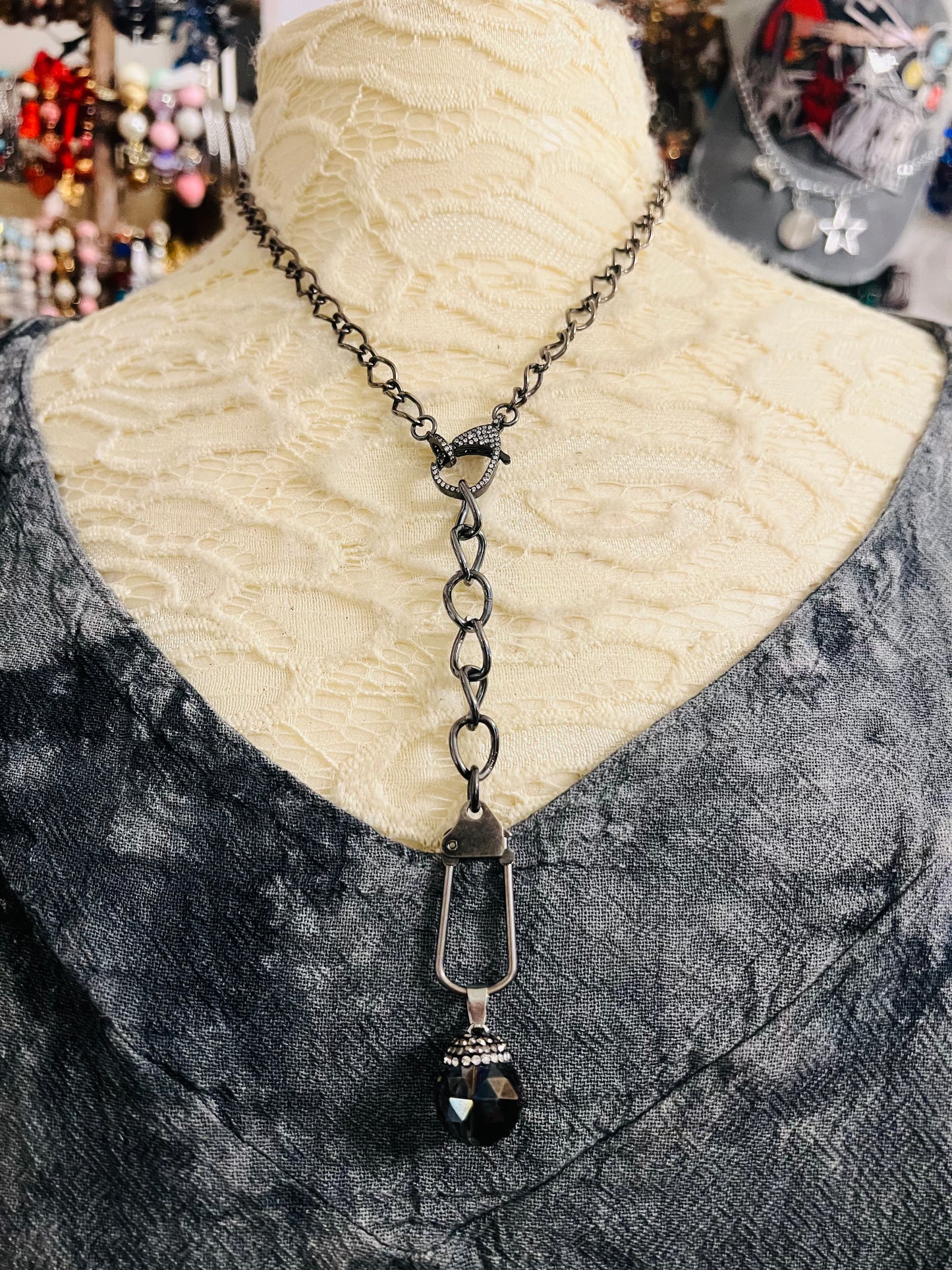 Crystal Lariat Necklace