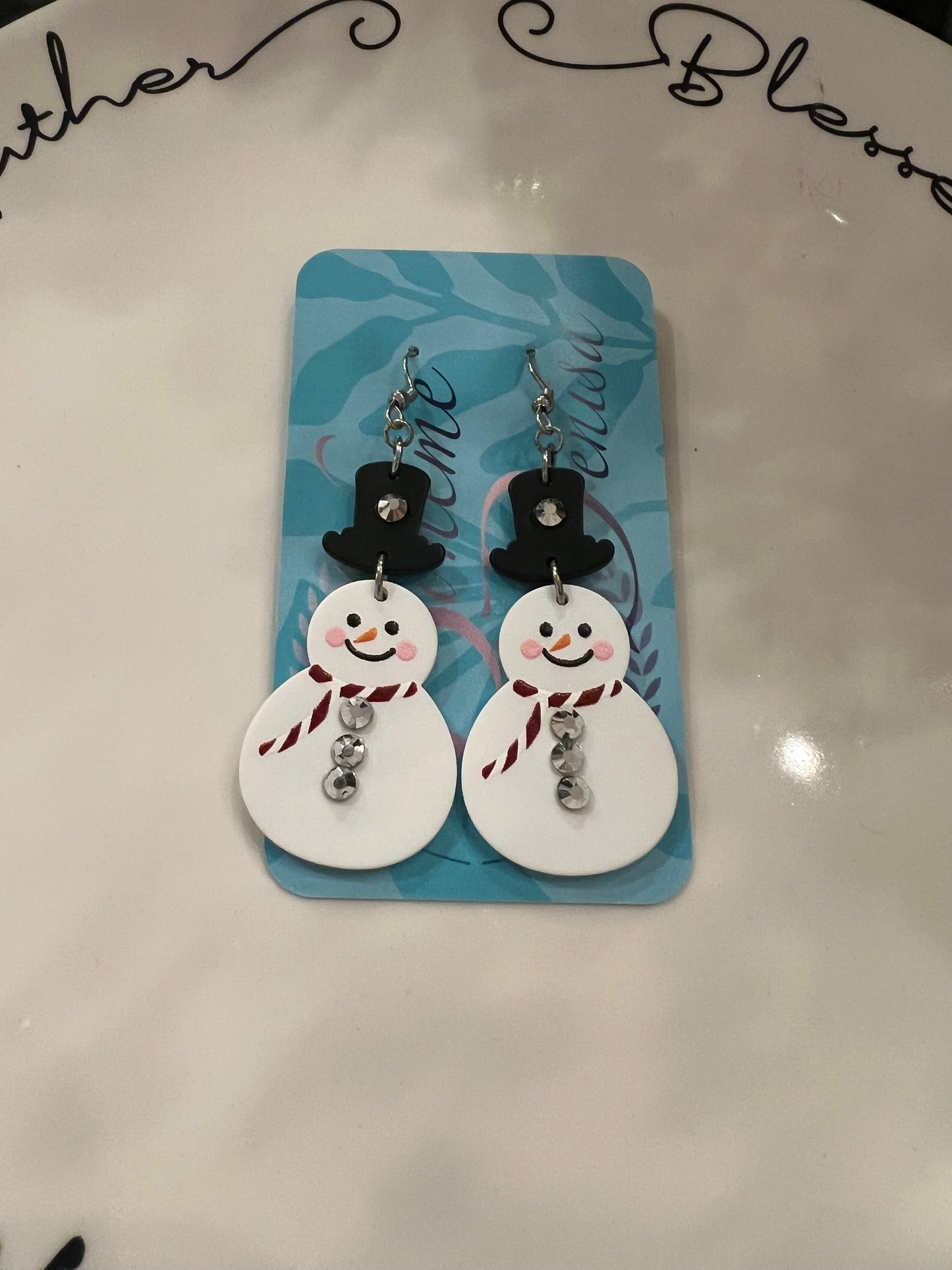 Frosty the Snowman Earrings