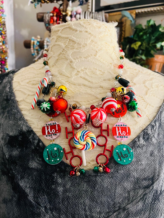 Ho, Ho, Ho, Santa Is Here Necklace