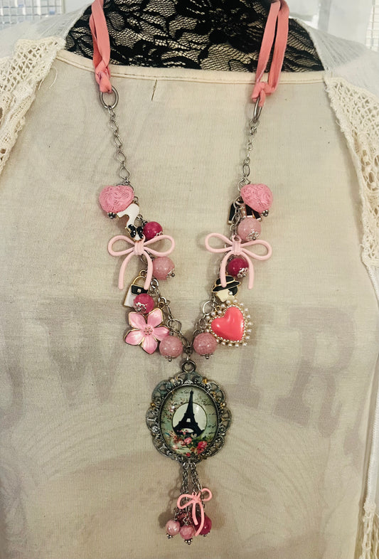 Pink Paris Necklace