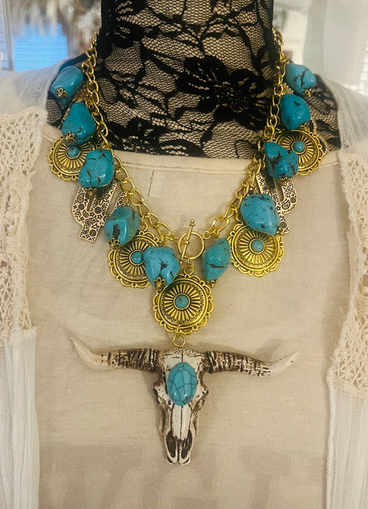 Blue Desert Necklace