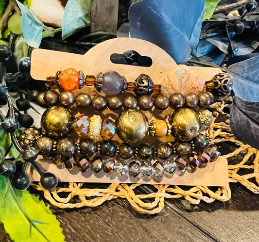 5pc. Bracelet Stacker Fall Colors Set