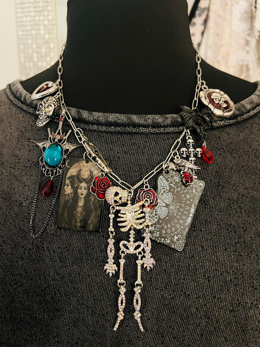 Ouija Skeleton Necklace