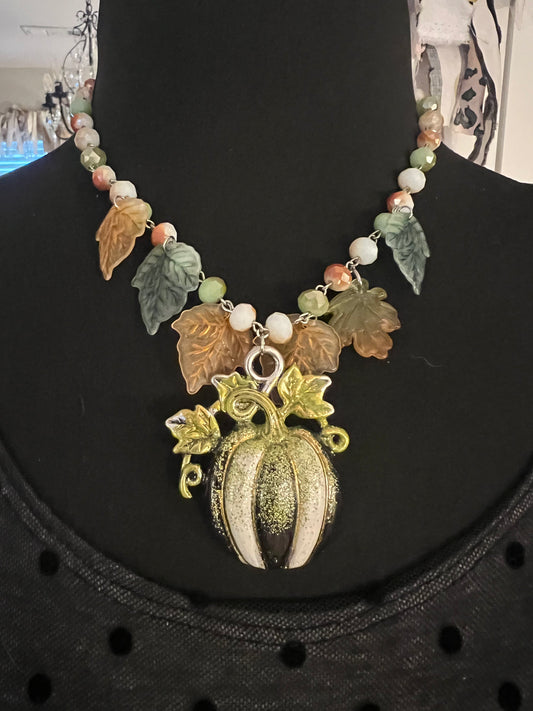 Fall Pumpkin Necklace
