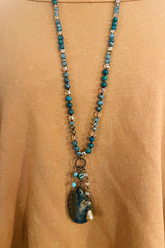 Blue Me Away Necklace