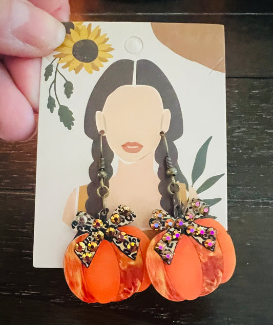 Pumpkin Sparkle Earrings