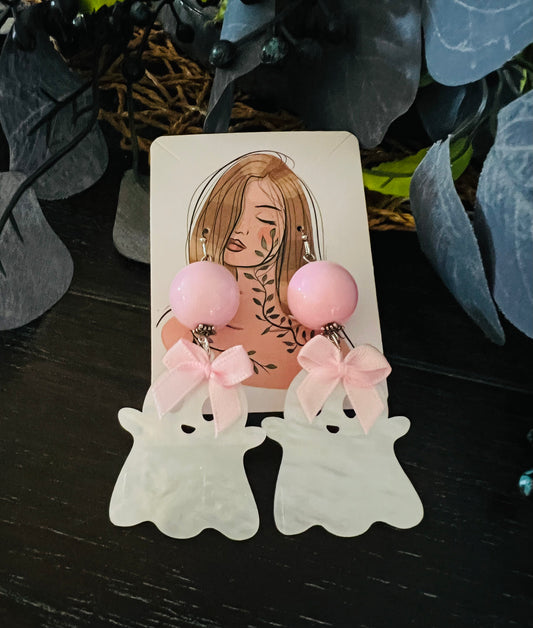 Pinky Pie Ghost Earrings