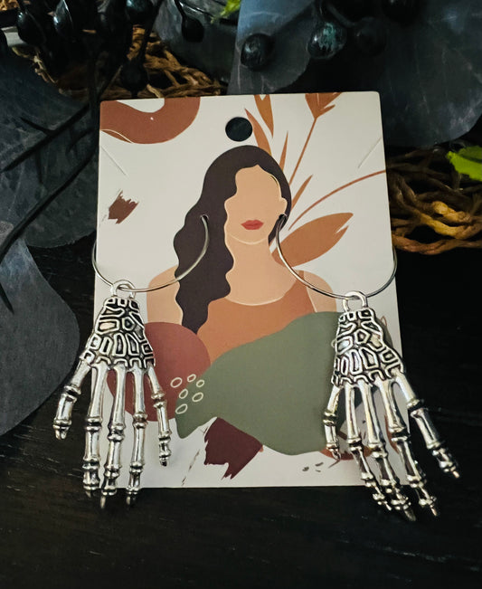 Skeleton Hands Earrings