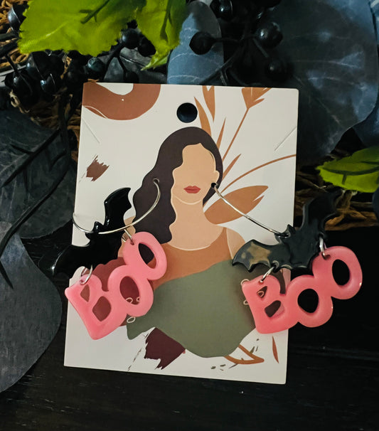 Bat Boo Earrings