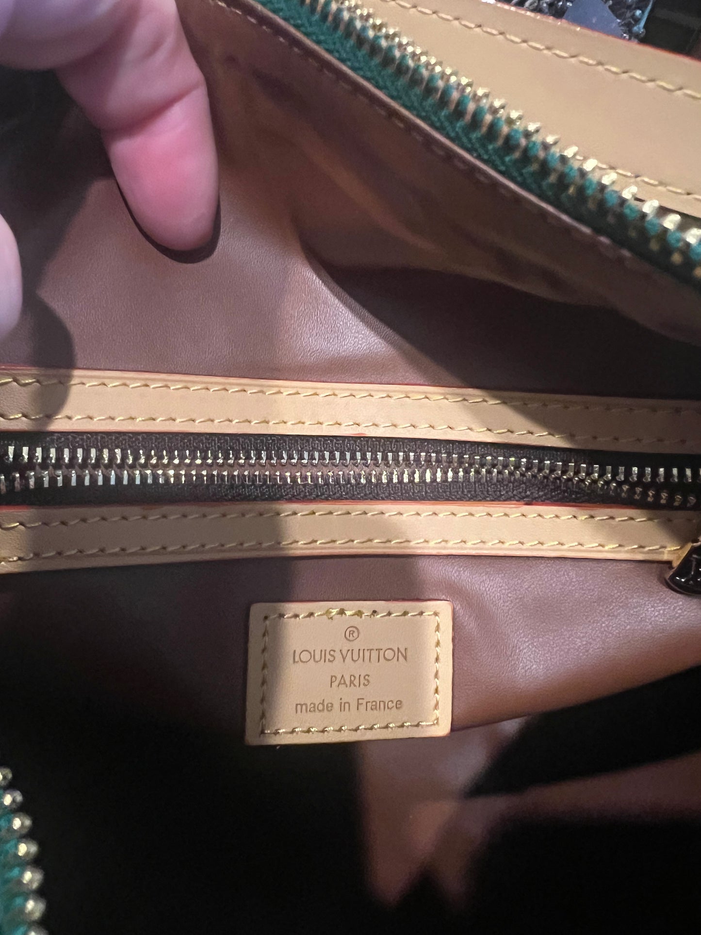 Green LV Speedy 25 Dupe Handbag