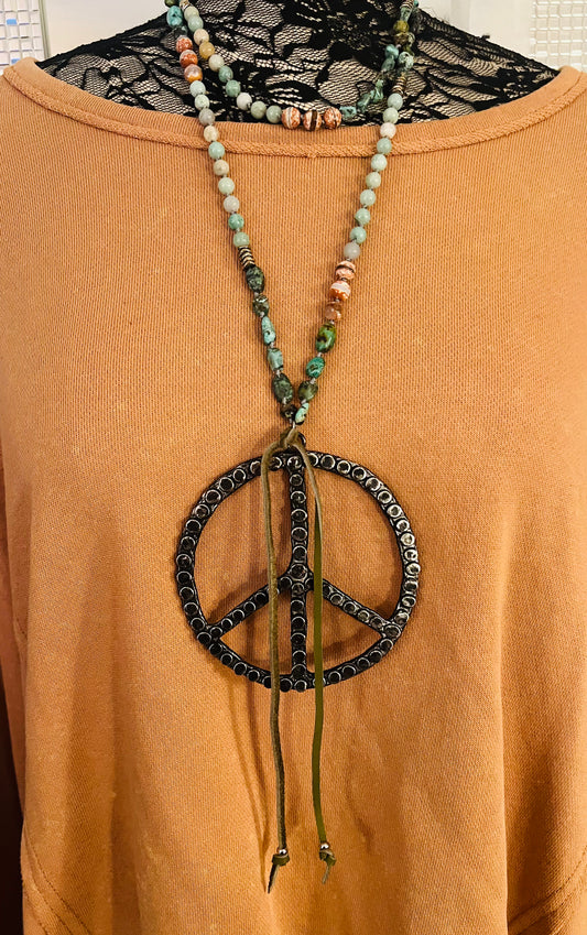 Peace Sign of the Times Necklace