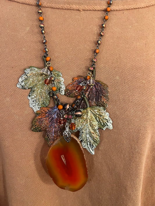 Autumn Agate Necklace