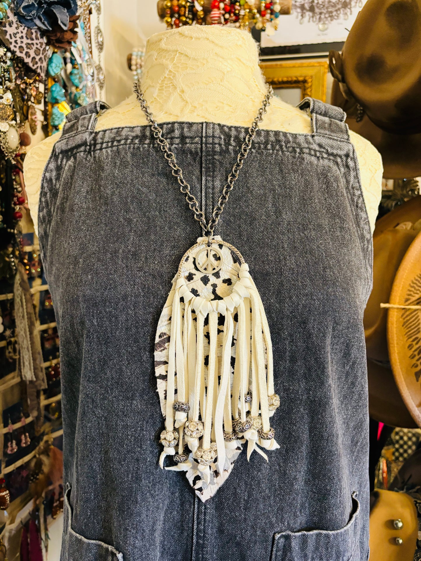 Dream catcher necklace