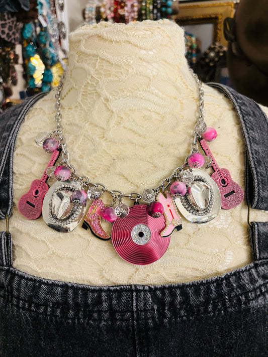 Cowgirl Barbie necklace